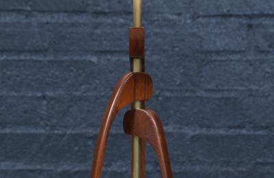 Mid Century Sculpted Table Lamp by Roller Lamp Co 