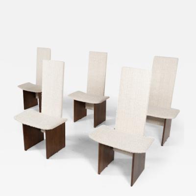 Mid Century Set of 6 Kazuki Chairs by Kazuhide Takahama for Gavina