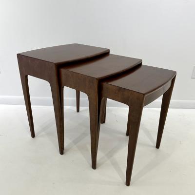 Mid Century Set of Three Nesting Tables