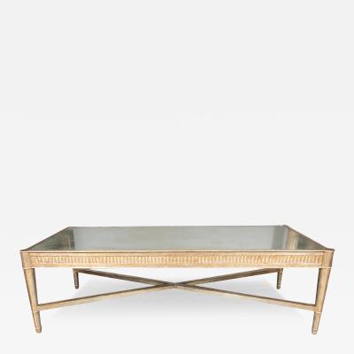 Mid Century Silver Leaf Coffee Table