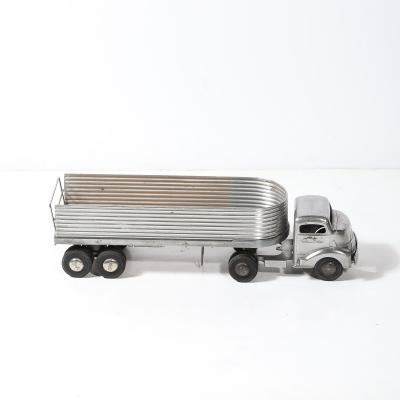 Mid Century Smith Miller Silver Streak Truck Trailer in Aluminum