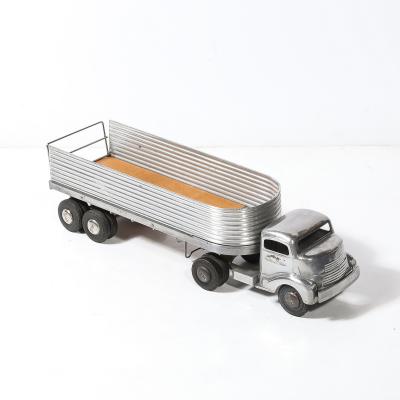 Mid Century Smith Miller Silver Streak Truck Trailer in Aluminum