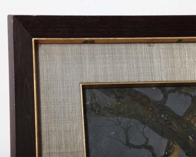 Mid Century Soothing Reflective Buddha Painting