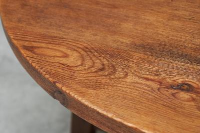 Mid Century Spanish Style Dining or Center Table in Solid Wood and Wrought Iron