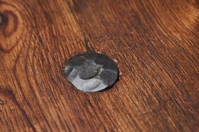 Mid Century Spanish Style Dining or Center Table in Solid Wood and Wrought Iron