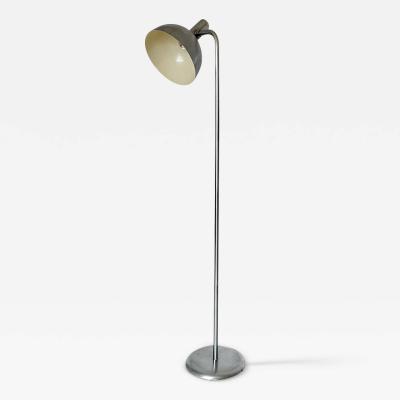 Mid Century Spun Aluminum Adjustable Floor Lamp 1950
