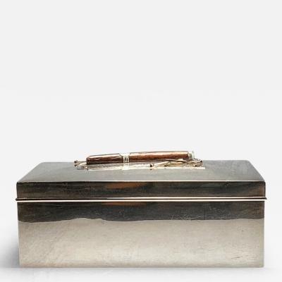 Mid Century Sterling Silver Humidor Box