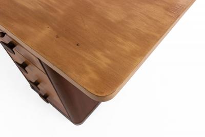 Mid Century Stow and Davis Executive Desk with Bronze Hardware