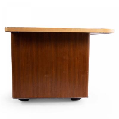 Mid Century Stow and Davis Executive Desk with Bronze Hardware