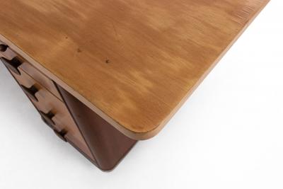 Mid Century Stow and Davis Executive Desk with Bronze Hardware