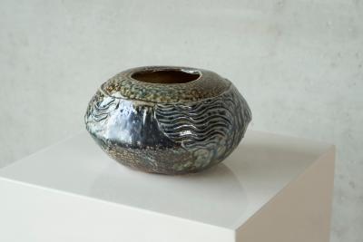 Mid Century Studio Pottery Centerpiece or Vase 1960s
