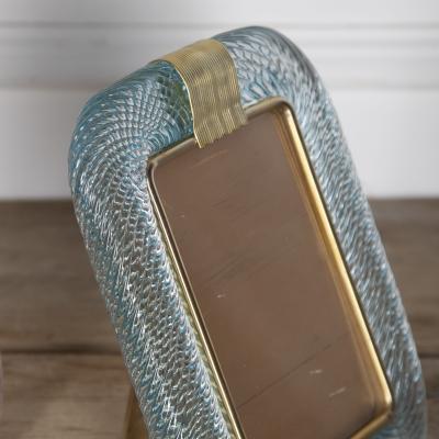 Mid Century Style Murano Glass Picture Frames