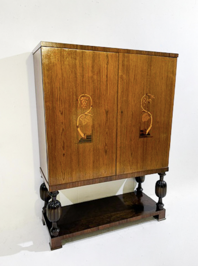 Mid Century Swedish Wooden Cabinet 1940s