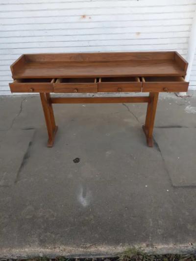 Mid Century Table Desk Console