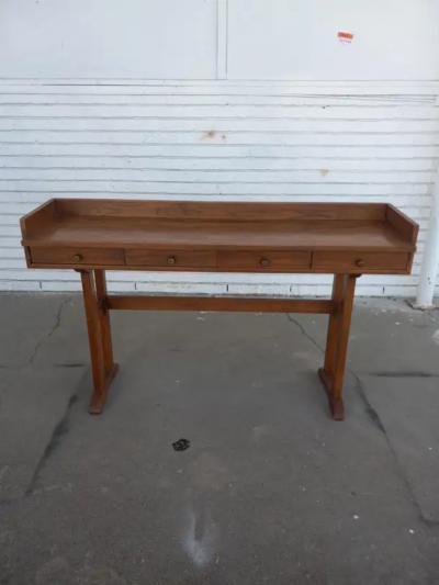 Mid Century Table Desk Console