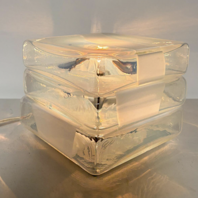 Mid Century Table Lamp in Murano Glass By Carlo Nason Italy 1960s