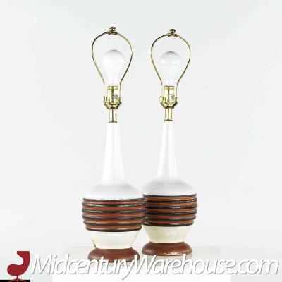 Mid Century Table Lamps Pair