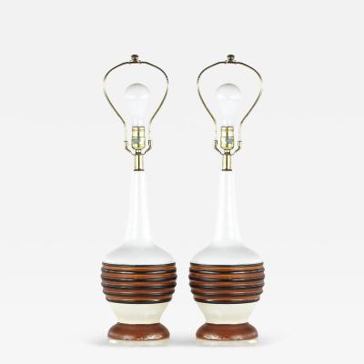 Mid Century Table Lamps Pair