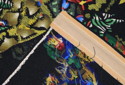 Mid Century Tapestry Signed Lurcat 3 10 x 7 8 