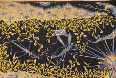 Mid Century Tapestry Signed Marc Petit 410 x 610