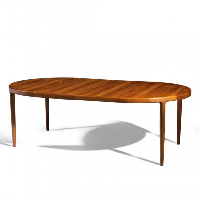 Mid Century Teak Dining Table with 2 Leaves