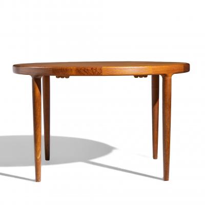 Mid Century Teak Dining Table with 2 Leaves