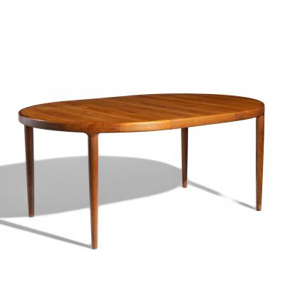 Mid Century Teak Dining Table with 2 Leaves