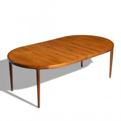 Mid Century Teak Dining Table with 2 Leaves