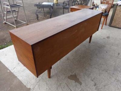 Mid Century Teak Dresser Aluminum Pulls