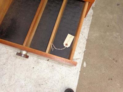Mid Century Teak Dresser Aluminum Pulls