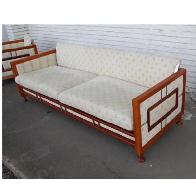 Mid Century Teak Sofa From Spain