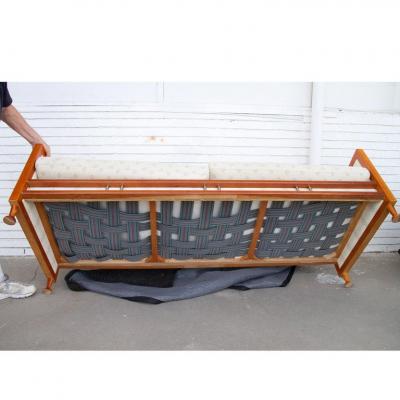 Mid Century Teak Sofa From Spain