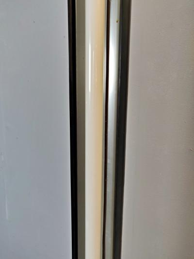 Mid Century Travertine and Plexiglass Italian Floor Lamp