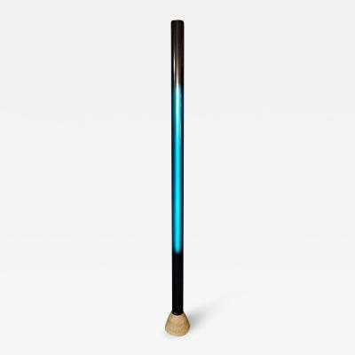 Mid Century Travertine and Plexiglass Italian Floor Lamp