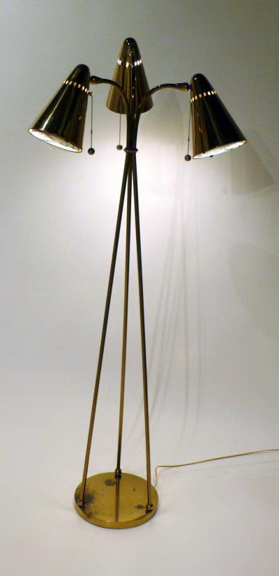 Mid Century Tripod Floor Lamp