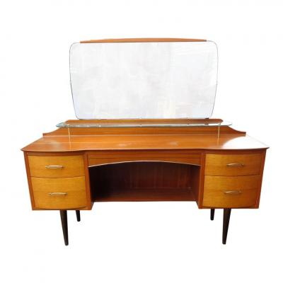 Mid Century Vanity Dresser with Mirror