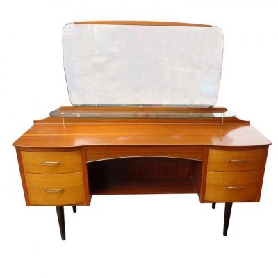 Mid Century Vanity Dresser with Mirror
