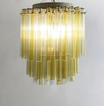 Mid Century Venini Chandelier Italy 1960s