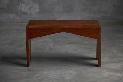 Mid Century Walnut Bench France Late 20th Century
