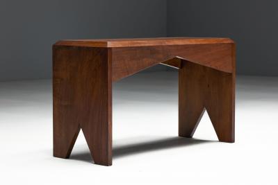 Mid Century Walnut Bench France Late 20th Century