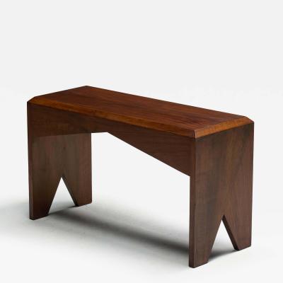 Mid Century Walnut Bench France Late 20th Century
