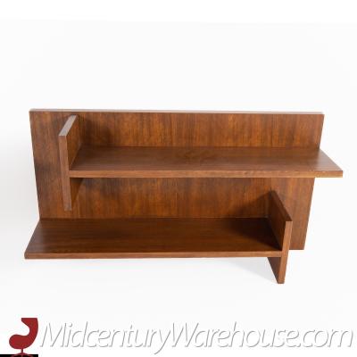 Mid Century Walnut Floating Shelves A Pair