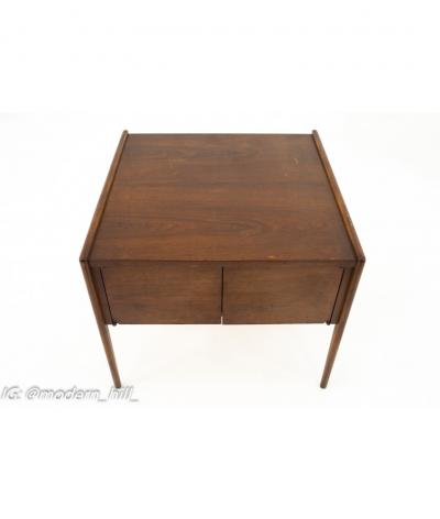 Mid Century Walnut Foyer Entry Console