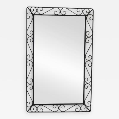 Mid Century Wrought Iron Wall Mirror