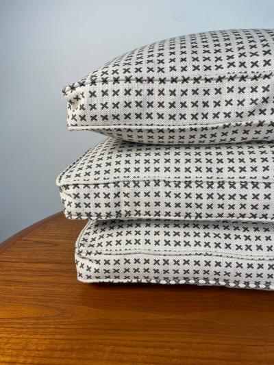 Mid Century X pattern Down Feather Pillows