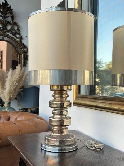 Mid Century chrome platted table lamp