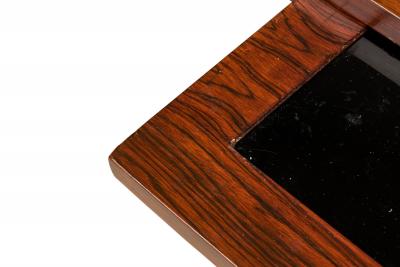 Mid Century rosewood Executive Desk with Stainless Steel Legs