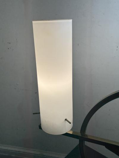 Mid Century satin glass Lamps
