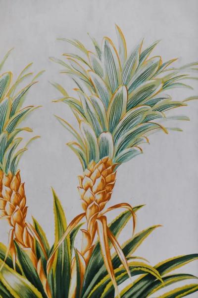 Mid Century tapestry with rush structure