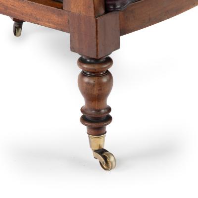 Mid Victorian mahogany shaped Berjere library chair